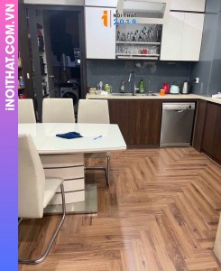 Công trình thi công sàn gỗ cốt đen monster tại Vinhome Cổ loa Đông Anh