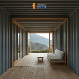 Nhà Container Di Động 40 feet ghép - Phong cách tối giản sườn view núi