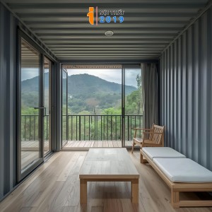 Nhà Container Di Động 40 feet ghép - Phong cách tối giản sườn view núi