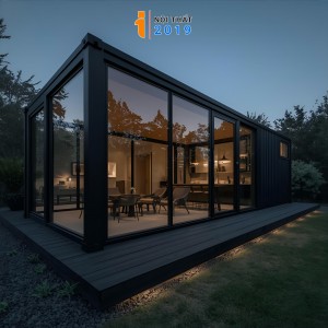 Nhà 2 Container Di Động 40 feet Kính 3 mặt - Nguyên Chiếc
