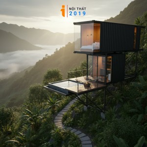 Nhà Container Di Động 2 tầng sườn núi
