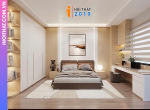 Set combo phòng ngủ hiện đại đầy đủ nội thất gỗ