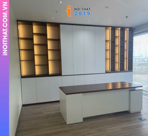 Thi công nội thất phòng làm việc giám đốc tại Mỹ Đình