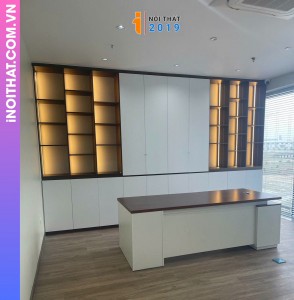 Thi công nội thất phòng làm việc giám đốc tại Mỹ Đình
