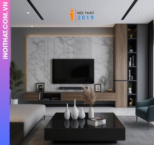 Thi công thiết kế nội thất phòng khách