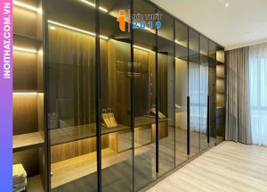 Tủ áo gỗ MDF cánh kính