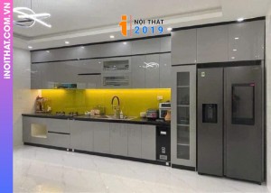 Tủ bếp inox cánh kín
