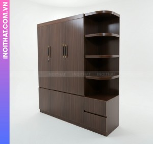 Tủ Quần Áo Cánh Dán Đóng Sẵn Nhựa Cao Cấp Tự Lắp Đặt