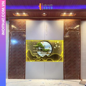 Vách trang trí phòng tại Hồ Chí Minh của nhà anh Đức phường Tân Mỹ